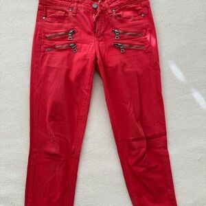 Paige Jeans with Zipper Accents